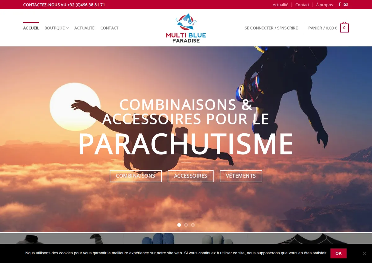 Store homepage