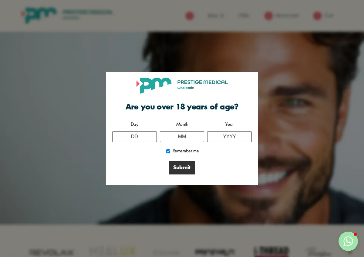 Store homepage