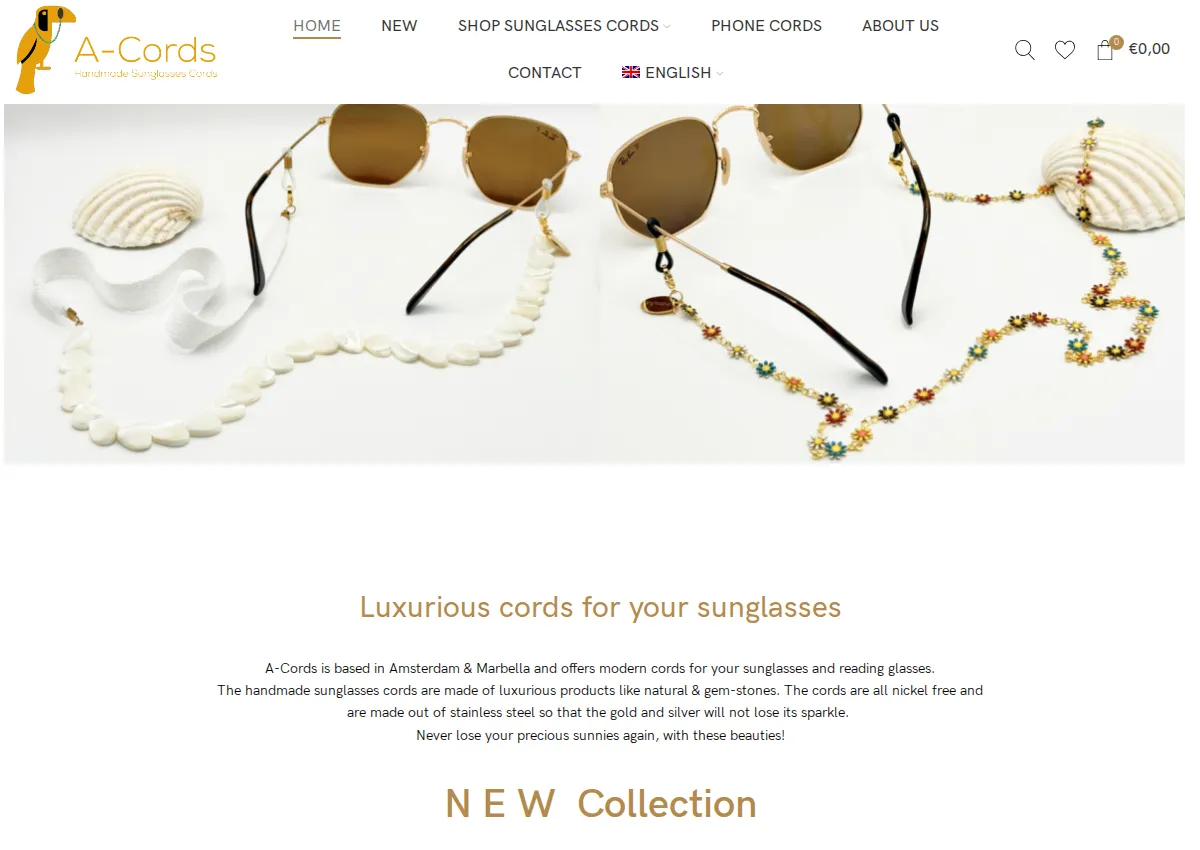 Store homepage