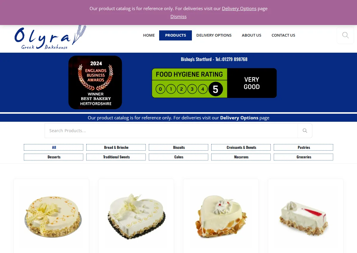Store homepage