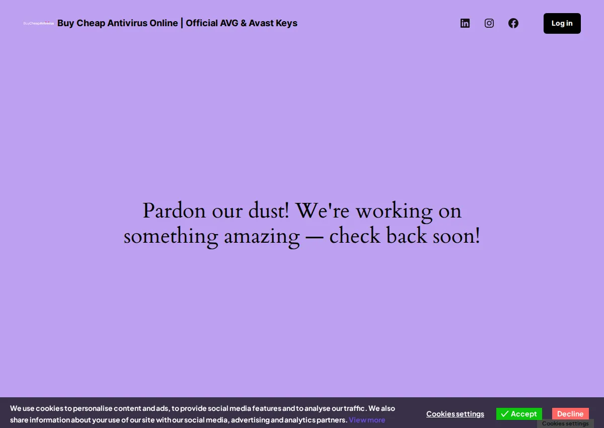Store homepage