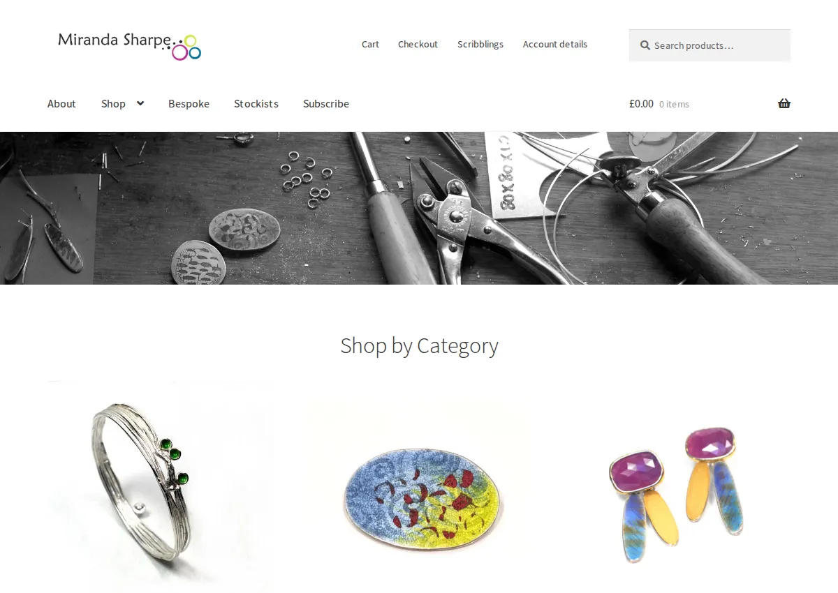 Store homepage