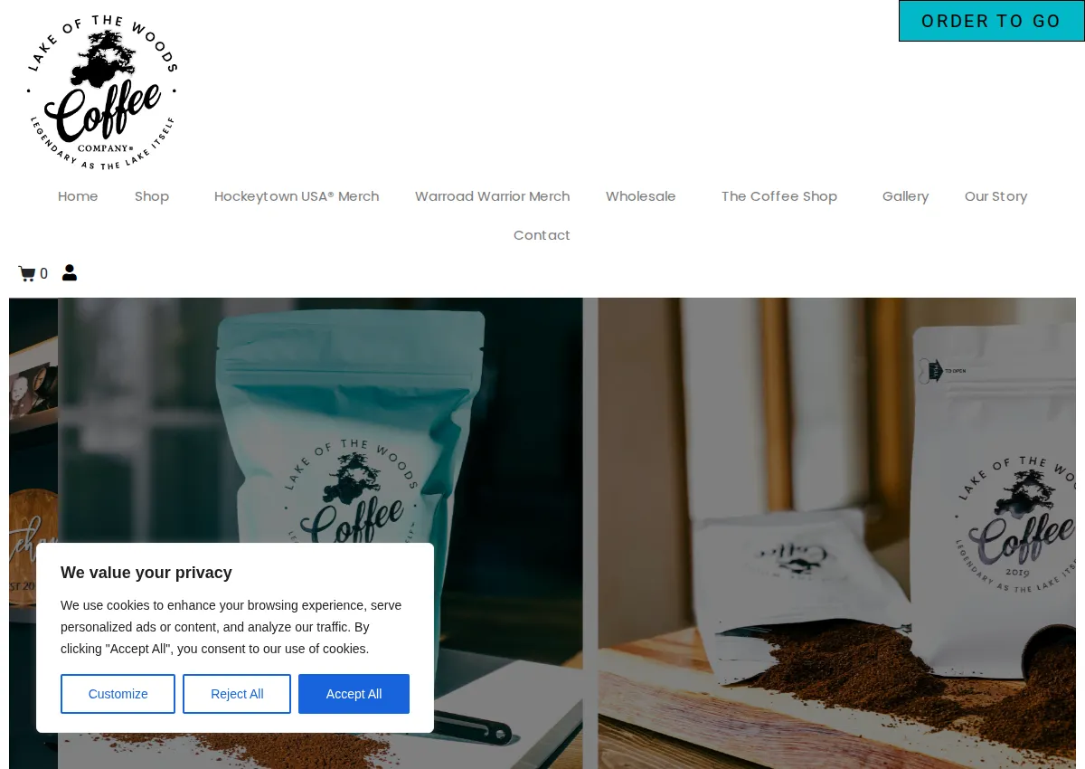 Store homepage