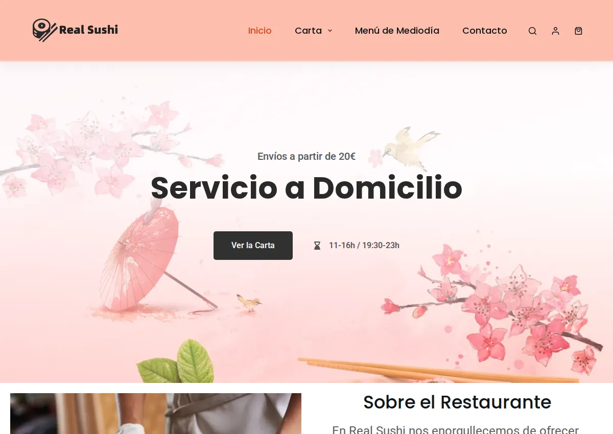 Store homepage