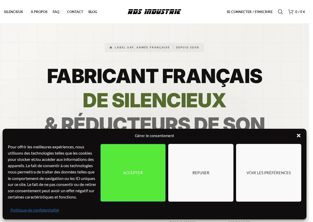 Store homepage