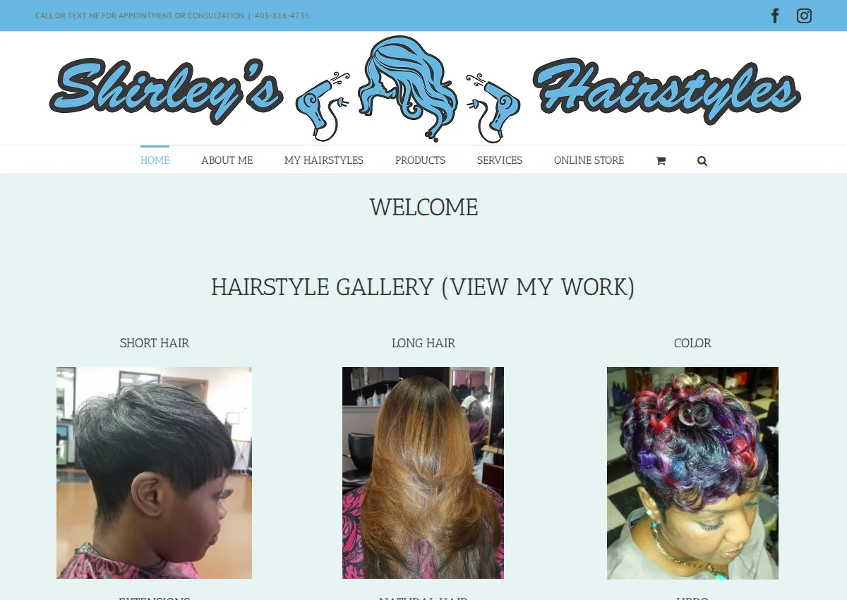 Store homepage