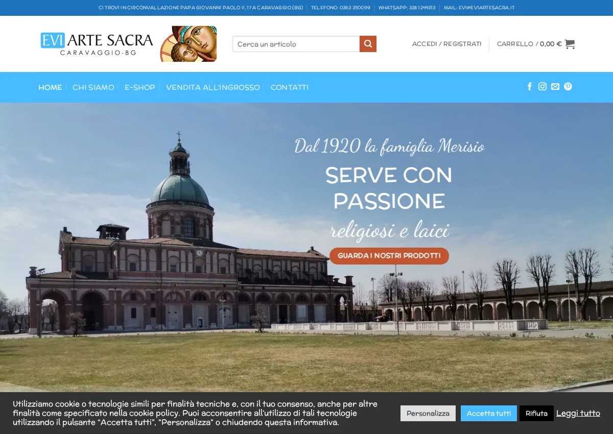Store homepage