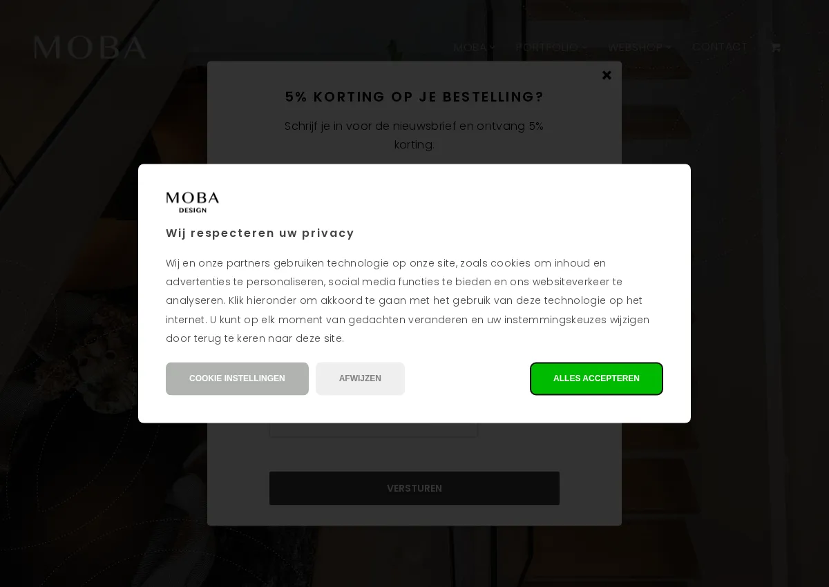 Store homepage