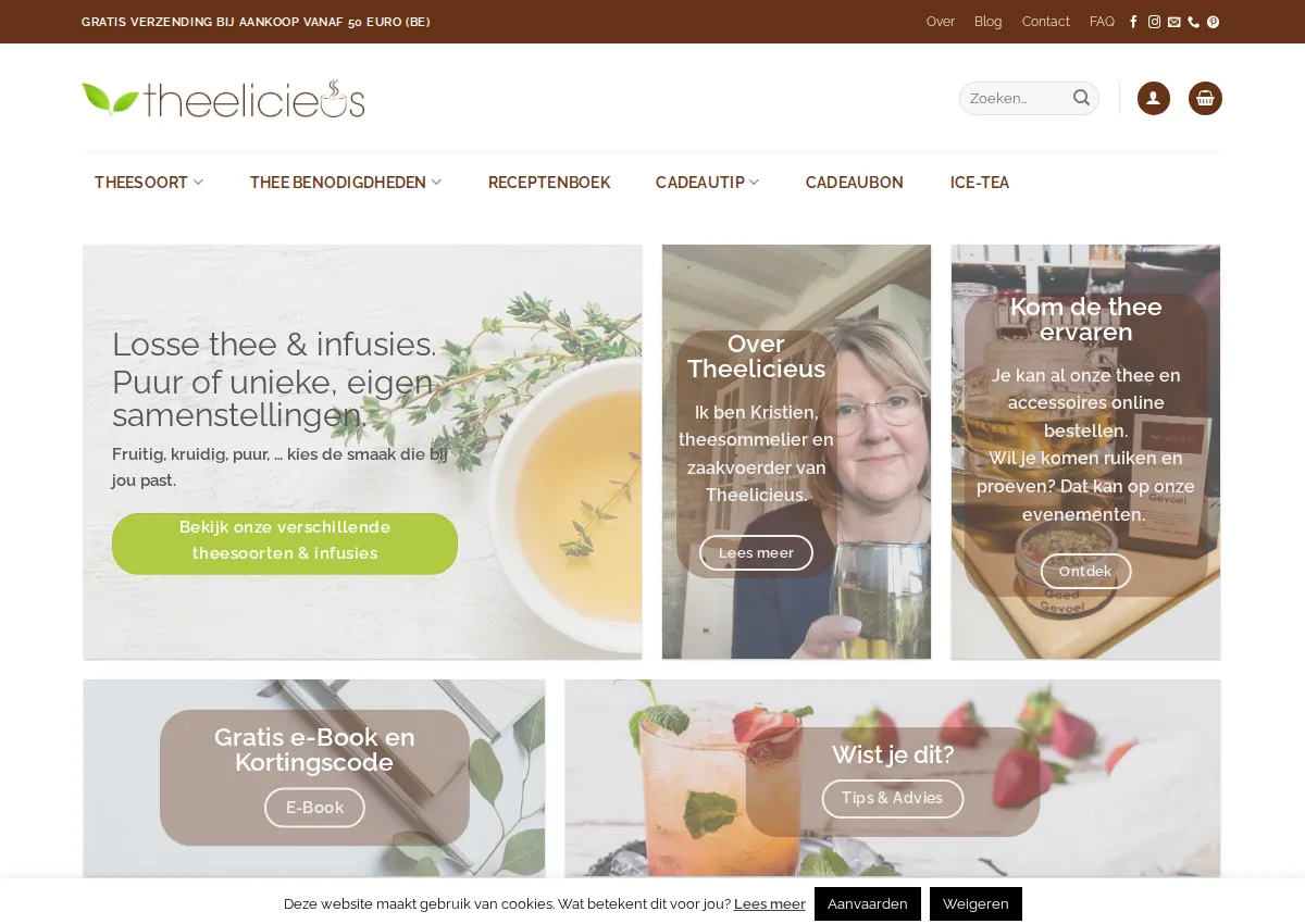Store homepage