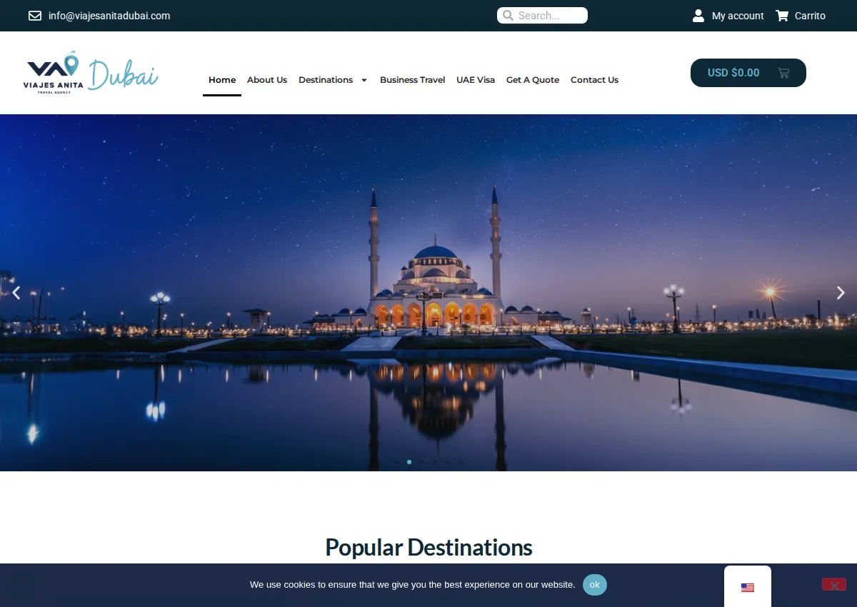 Store homepage