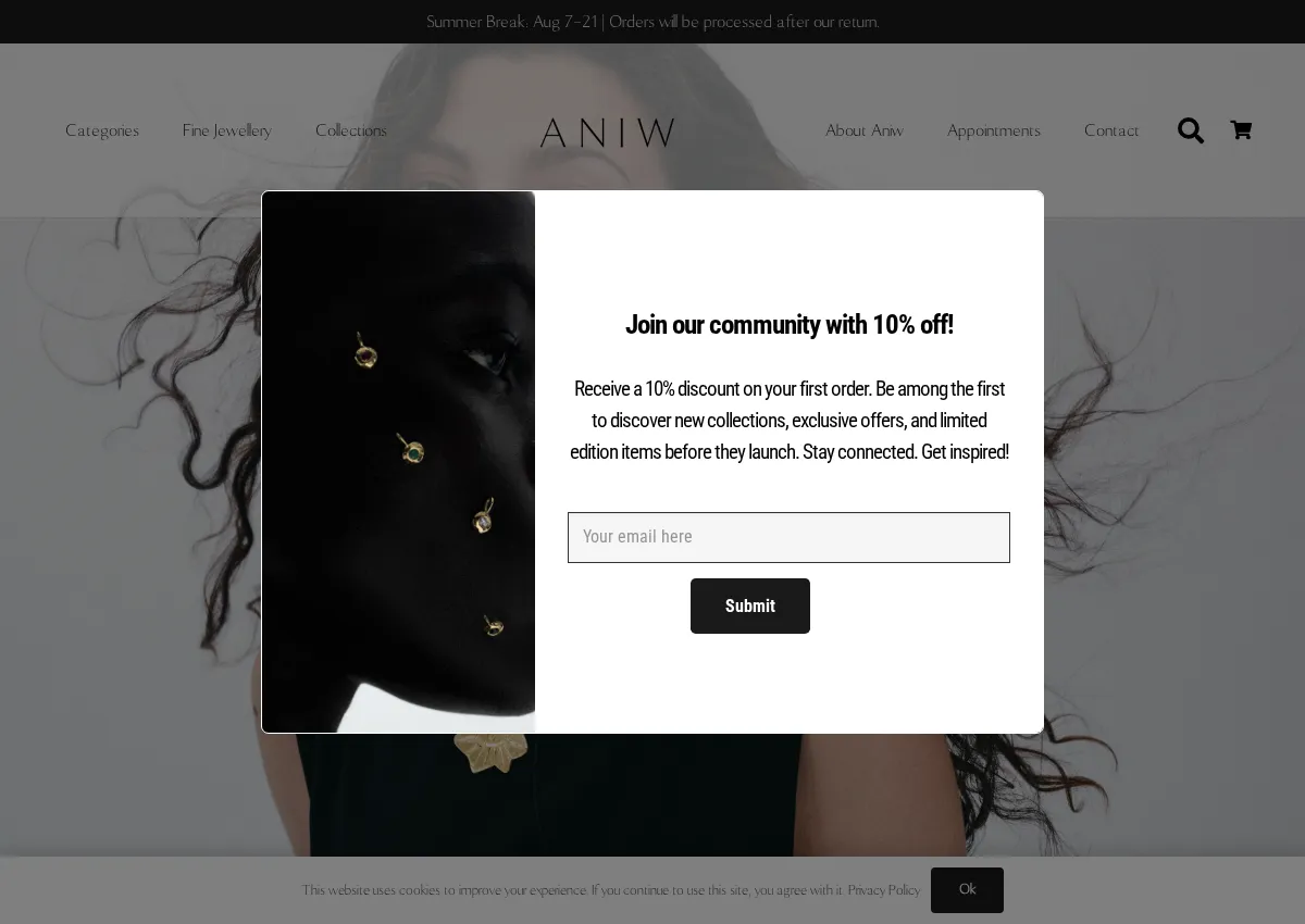 Store homepage
