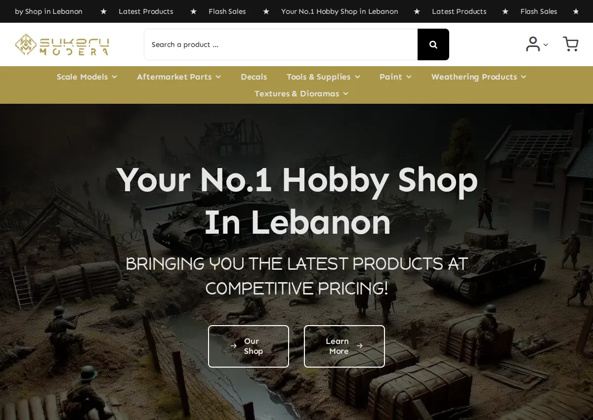 Store homepage