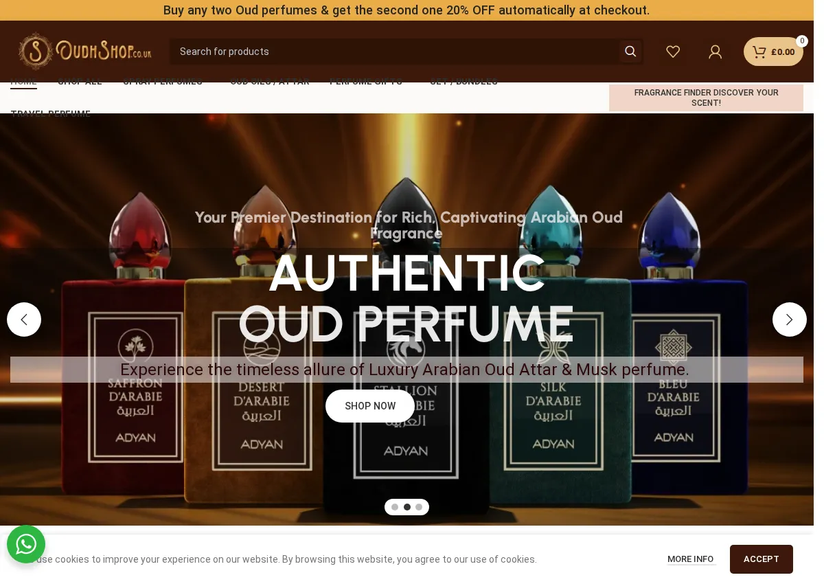 Store homepage