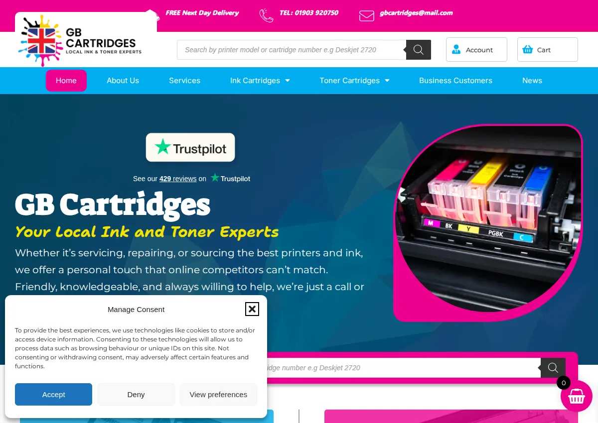 Store homepage