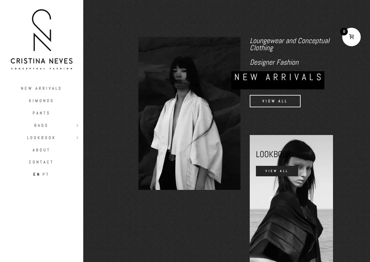 Store homepage