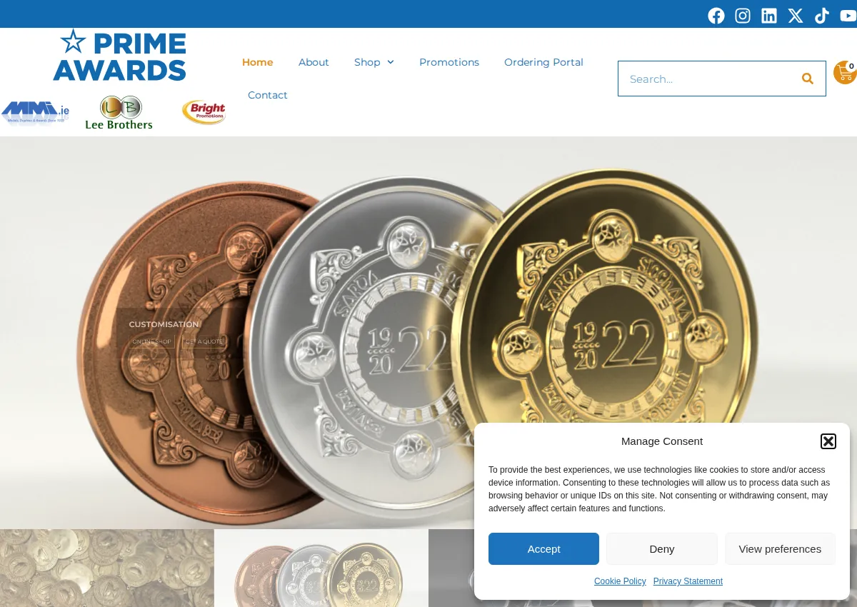 Store homepage