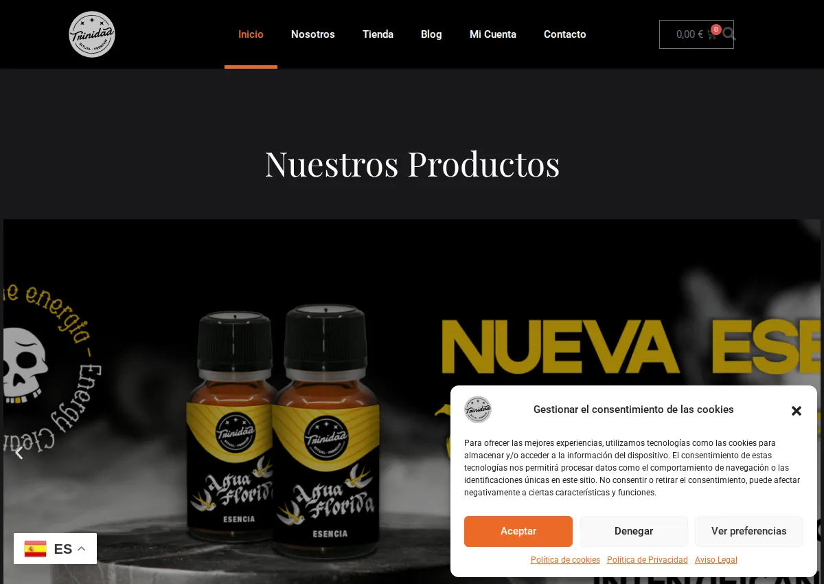 Store homepage