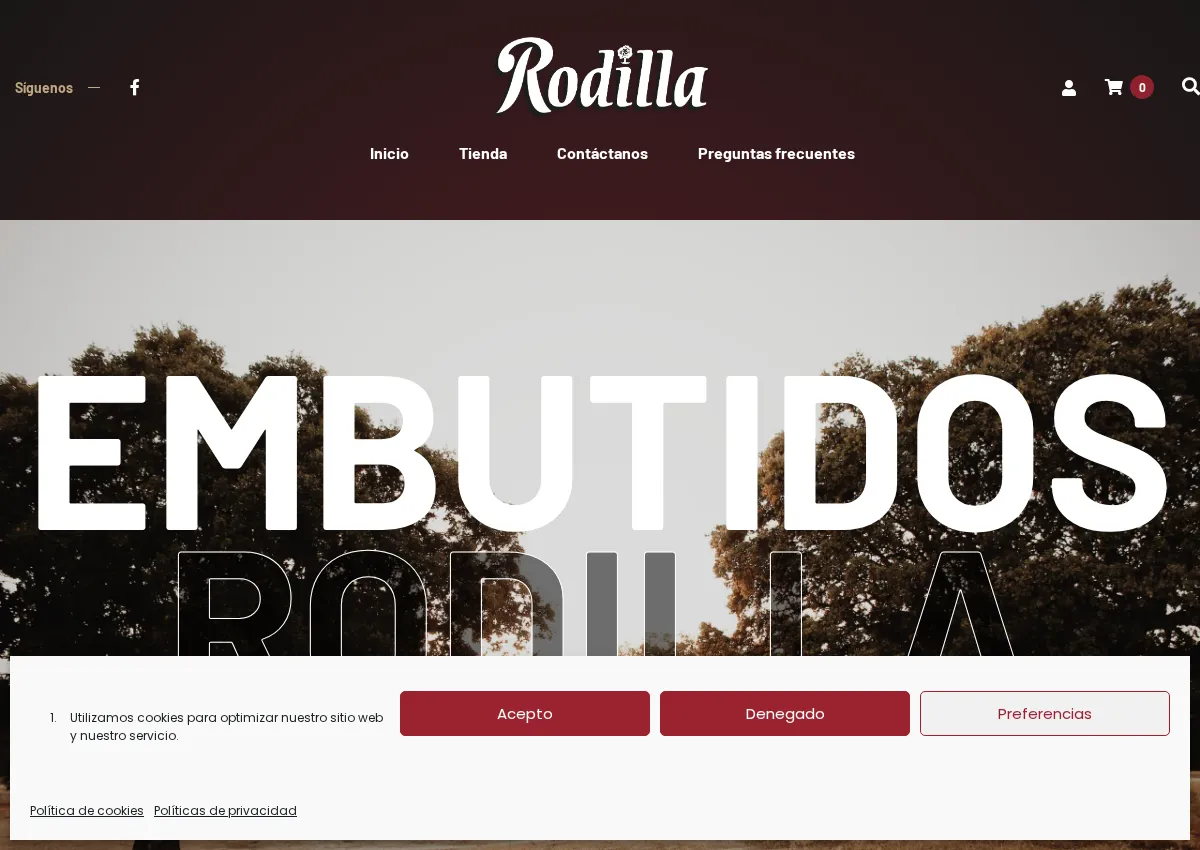 Store homepage