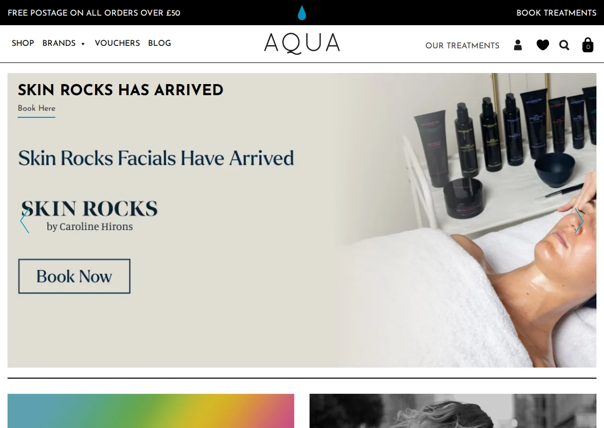 Store homepage