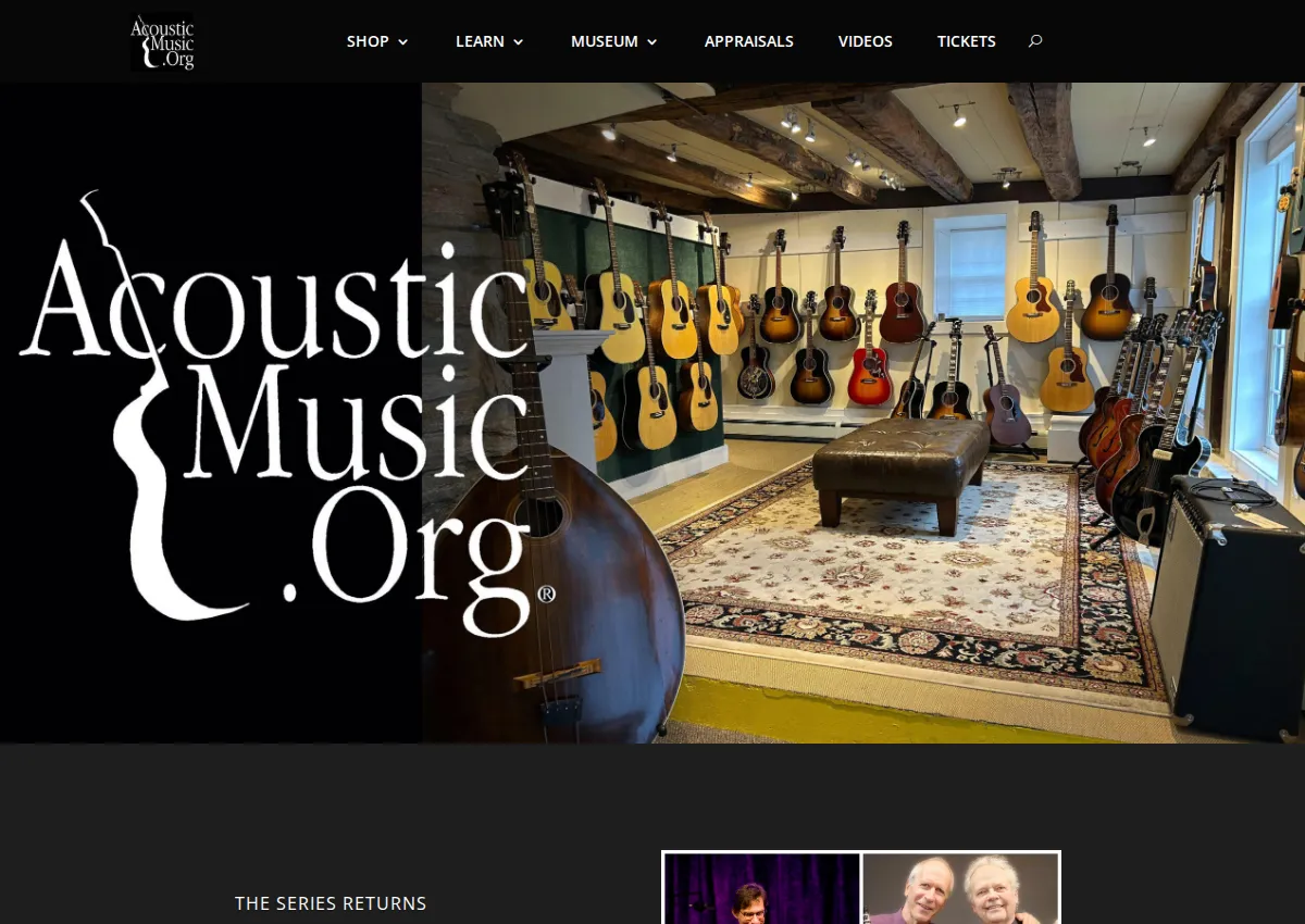 Store homepage