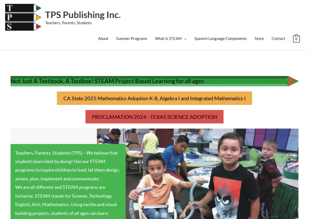 Store homepage