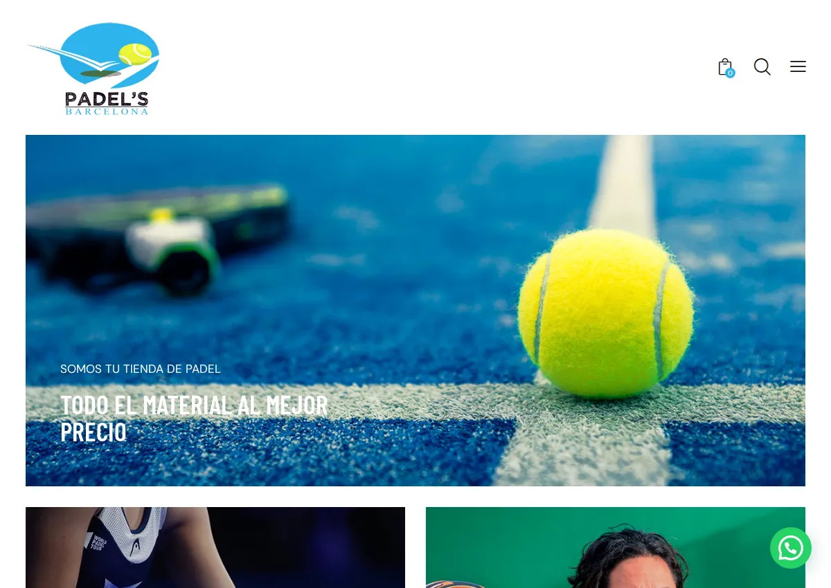 Store homepage