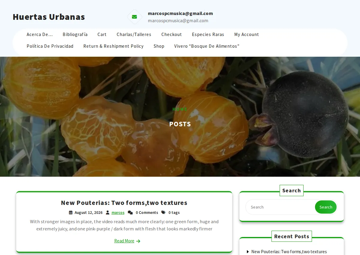 Store homepage
