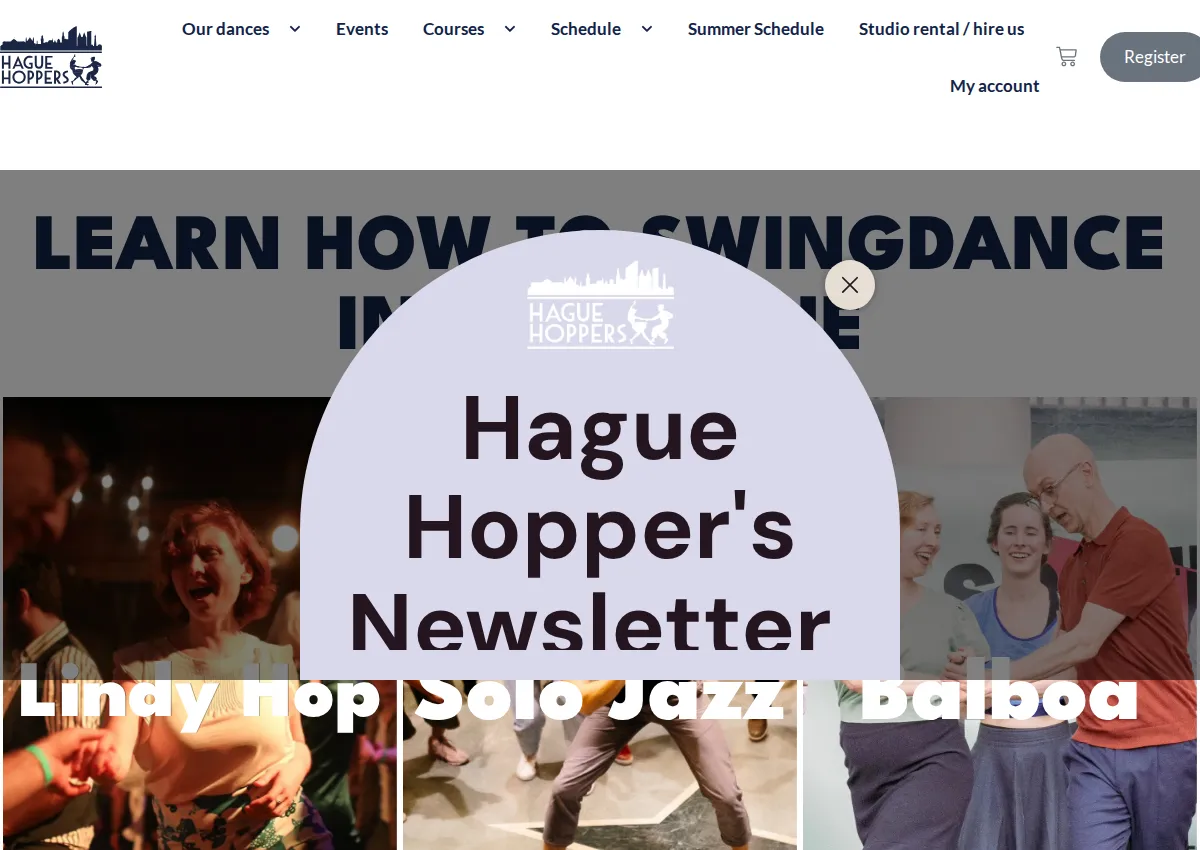 Store homepage