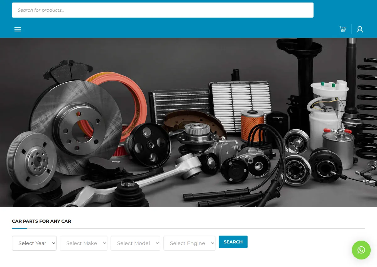 Store homepage