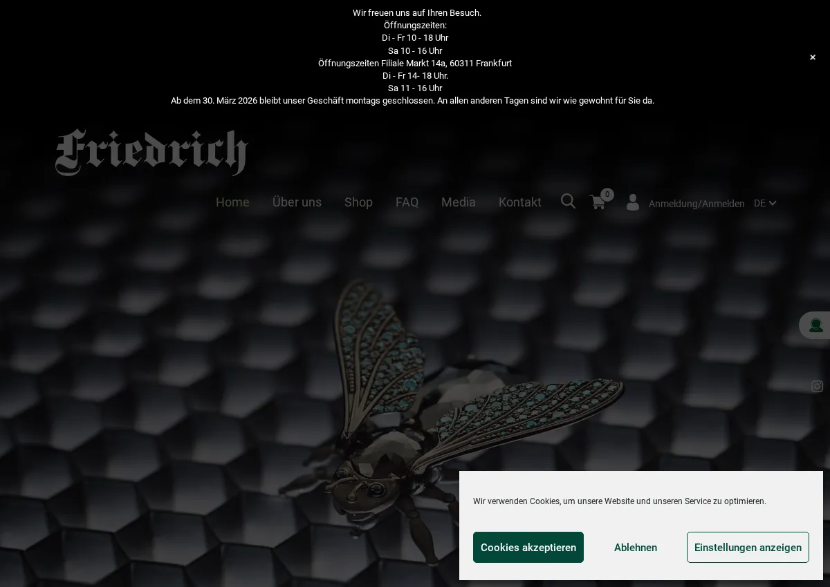 Store homepage