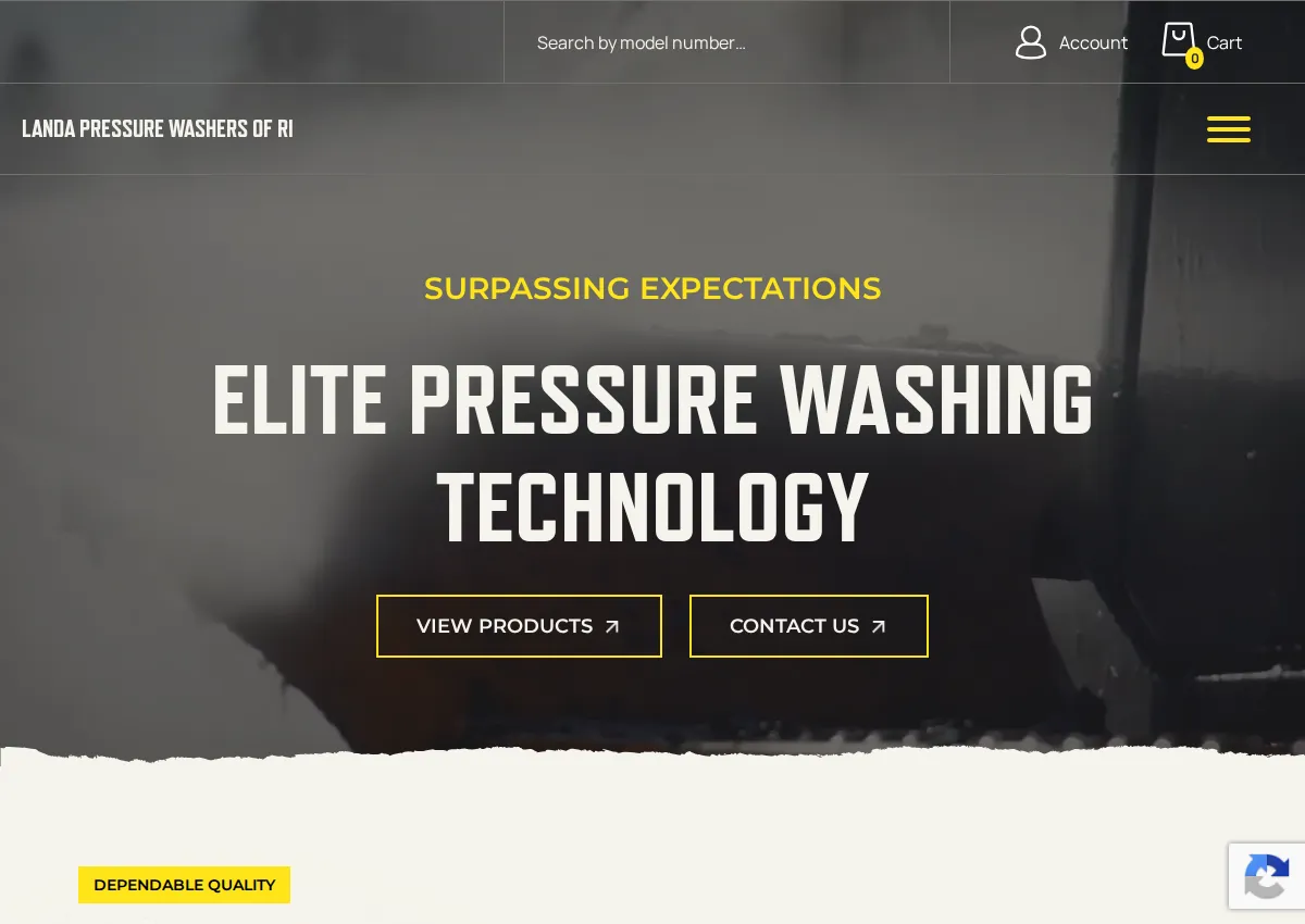 Store homepage