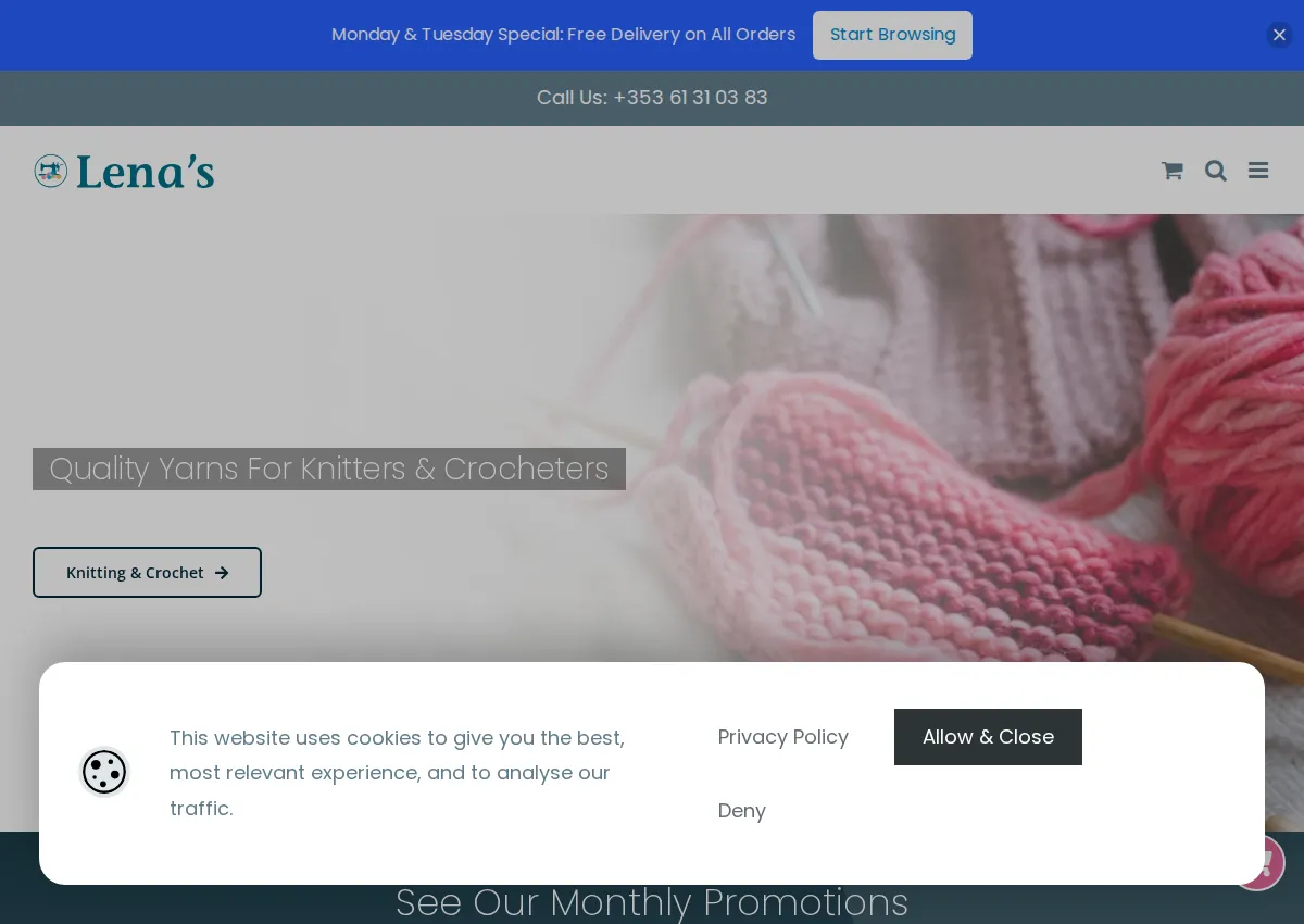 Store homepage