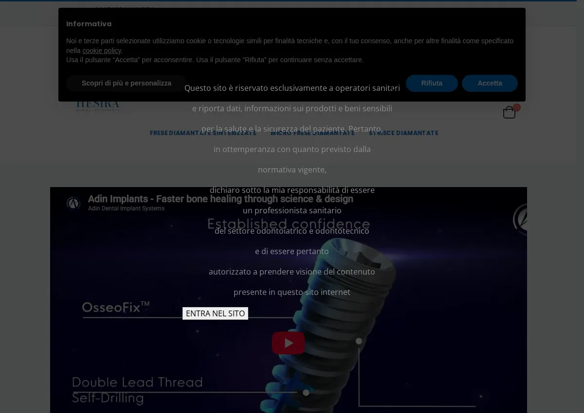 Store homepage