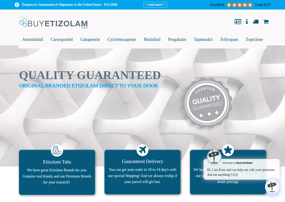 Store homepage