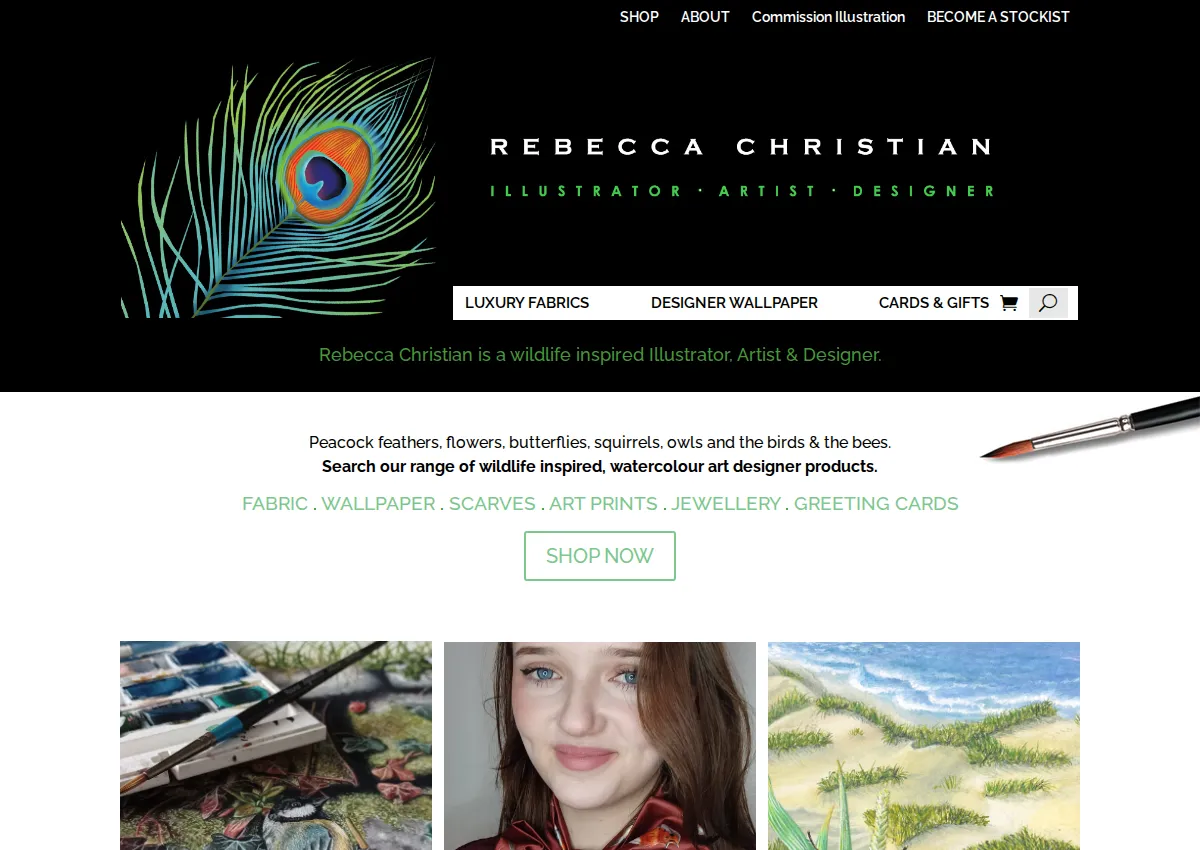 Store homepage