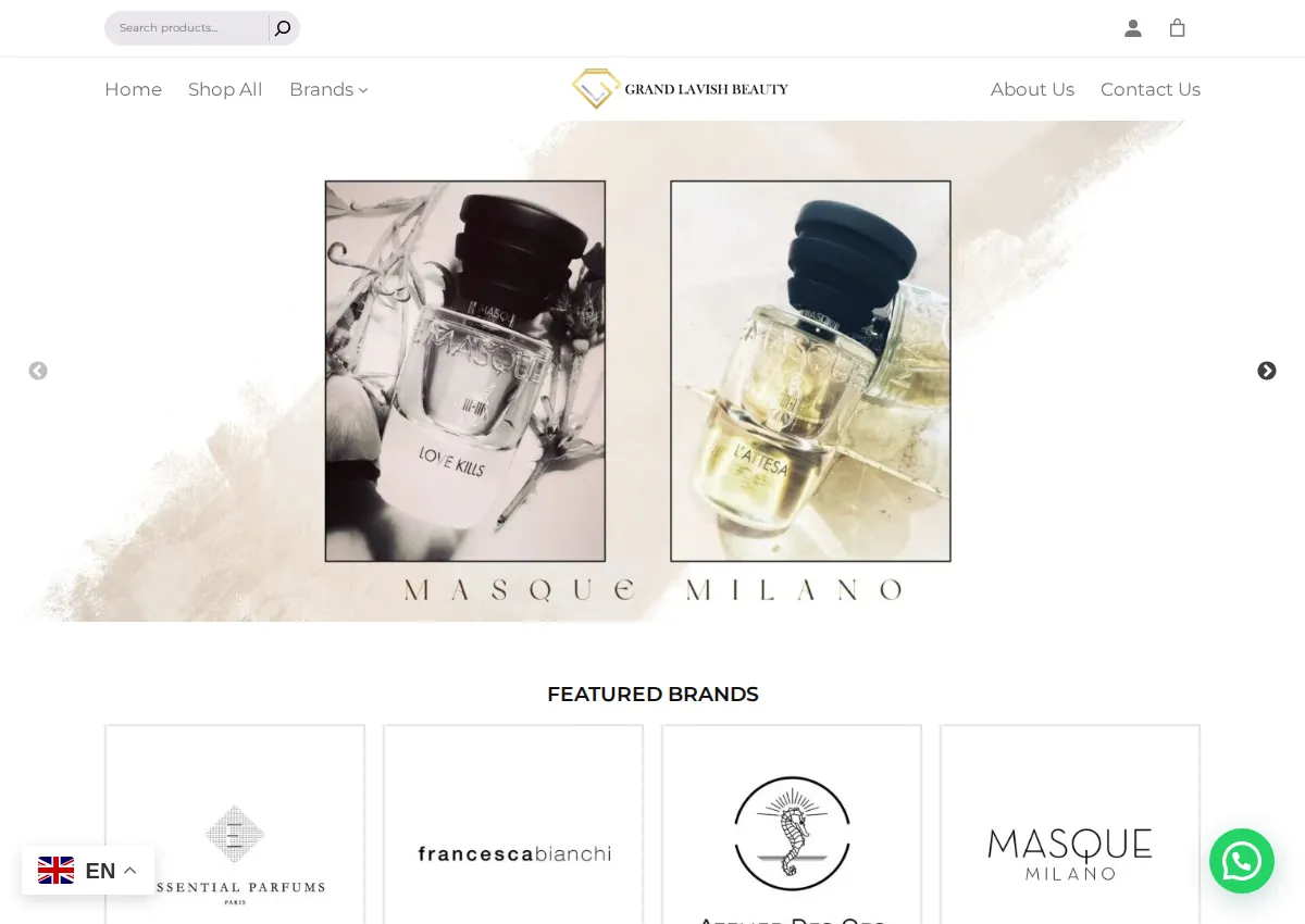 Store homepage