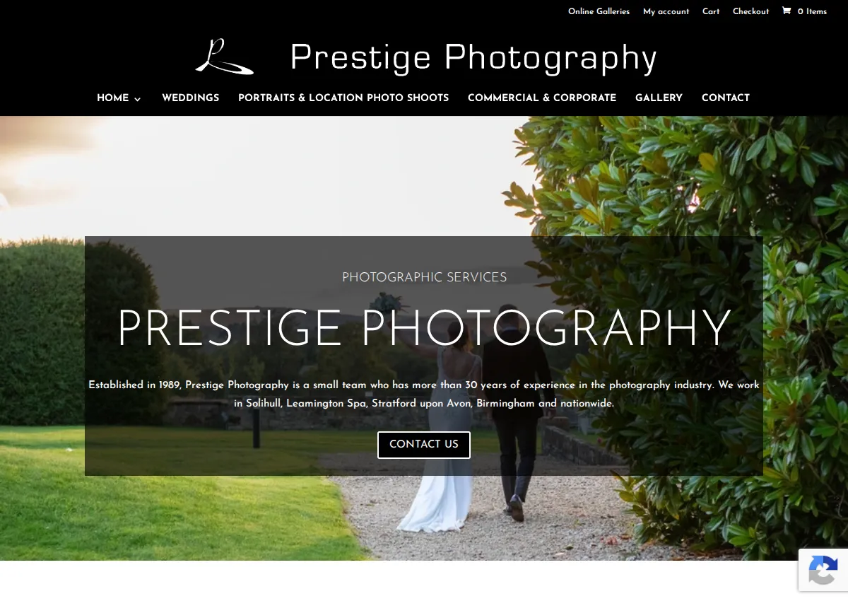 Store homepage