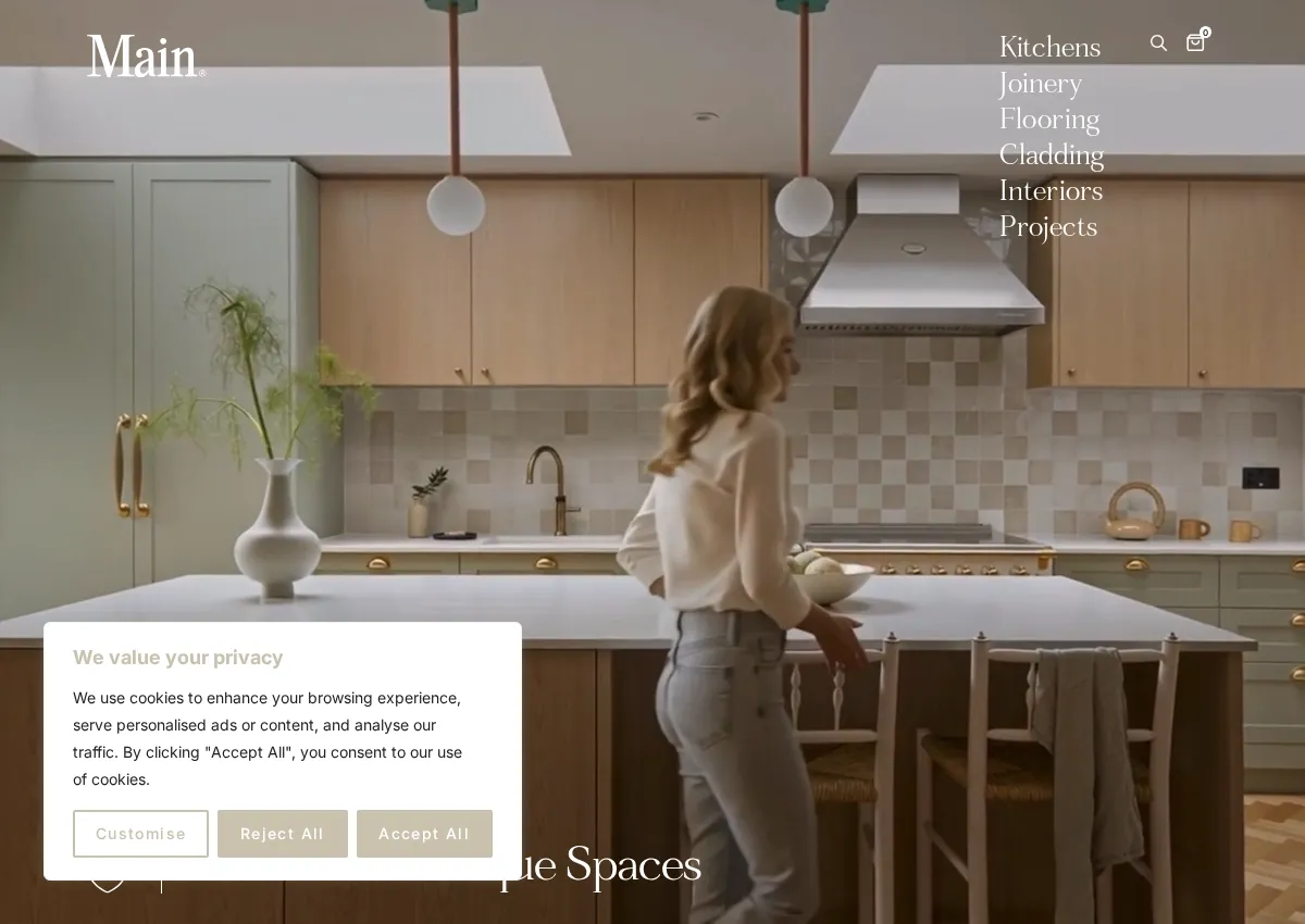 Store homepage