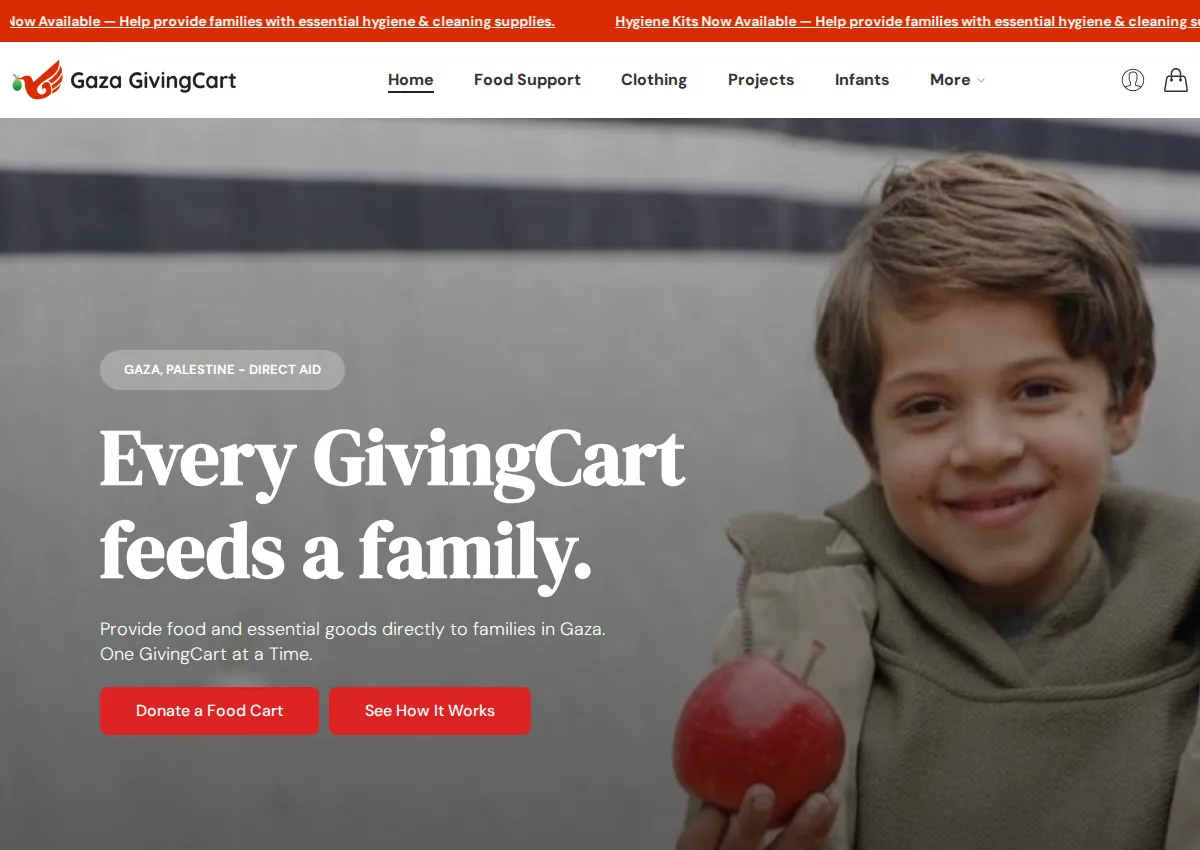 Store homepage