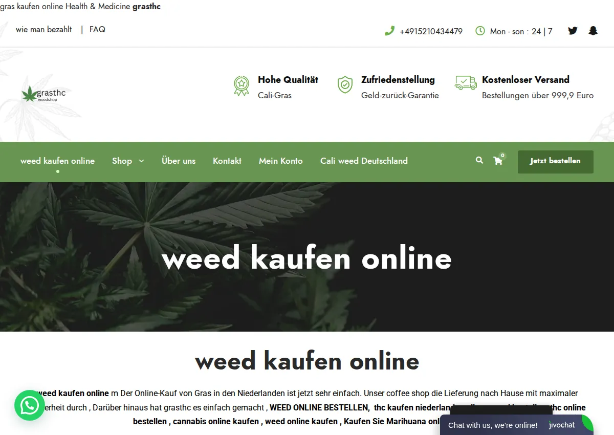 Store homepage