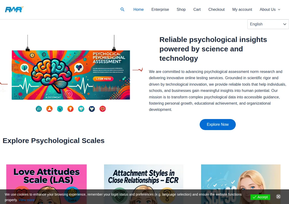 Store homepage