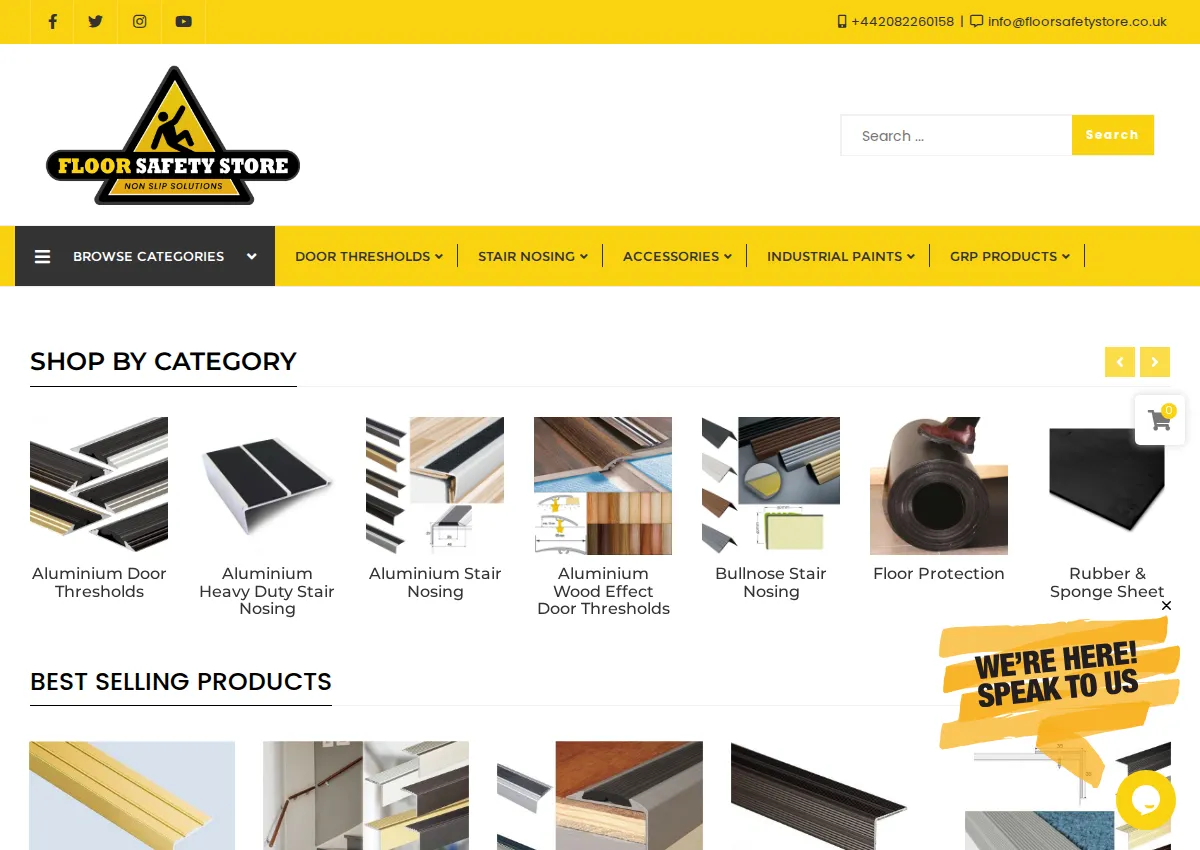 Store homepage