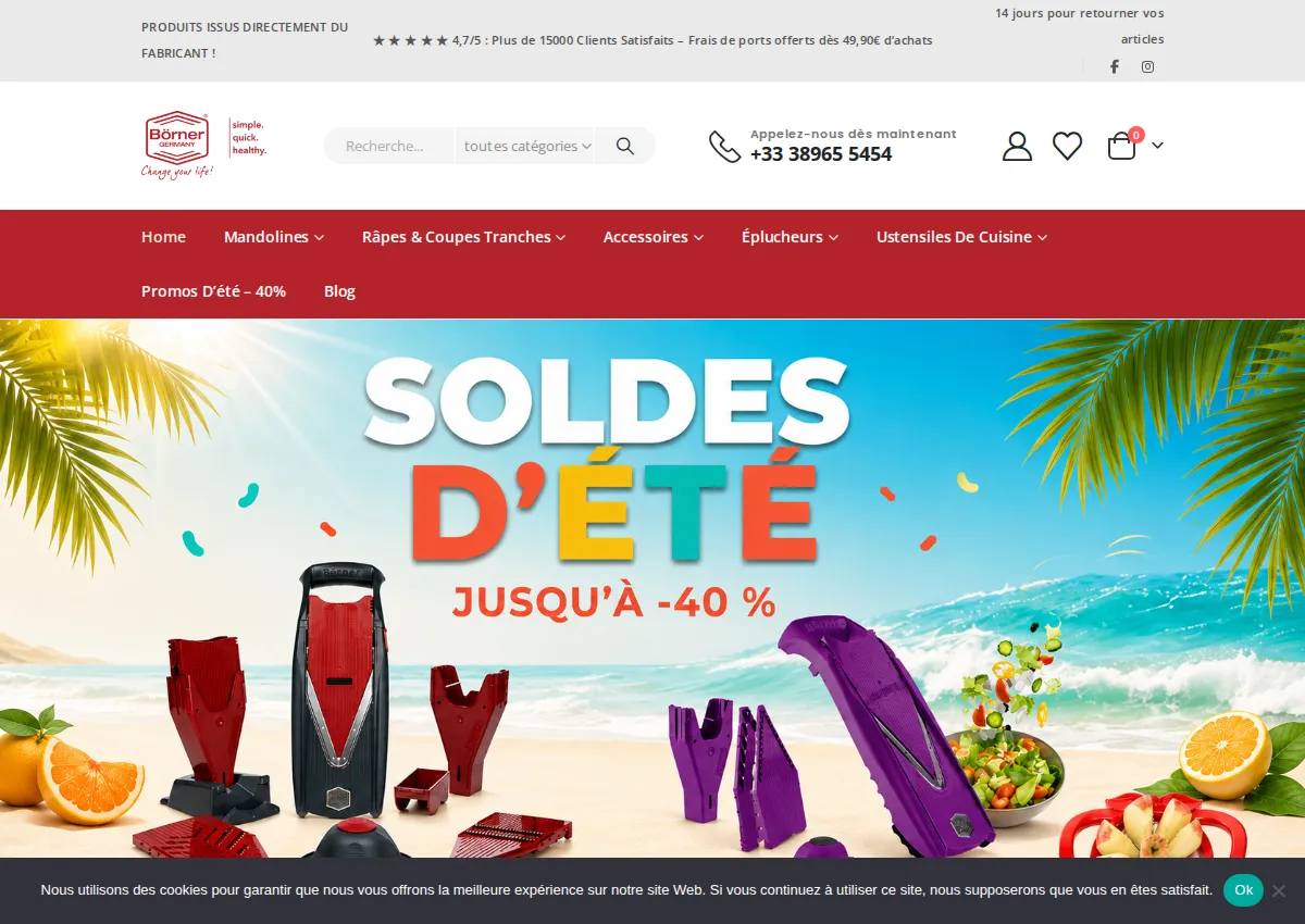 Store homepage