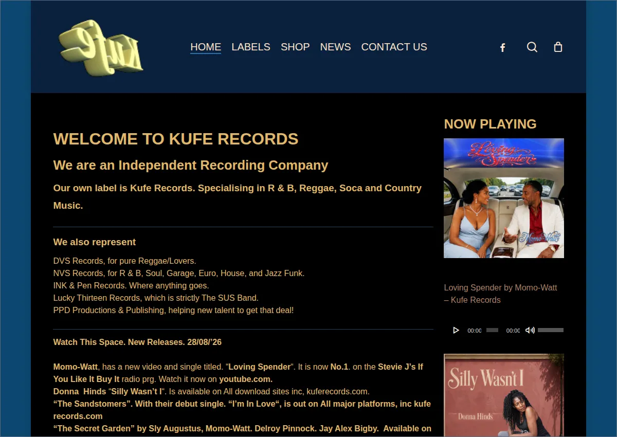 Store homepage
