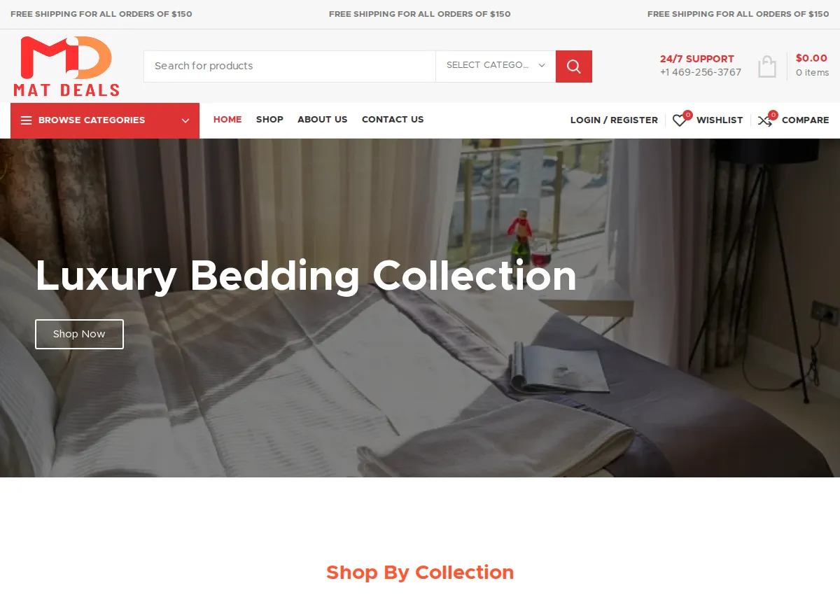 Store homepage