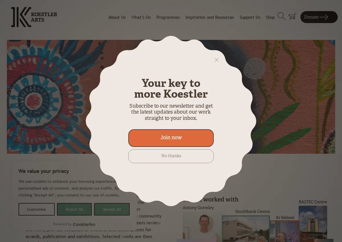 Store homepage