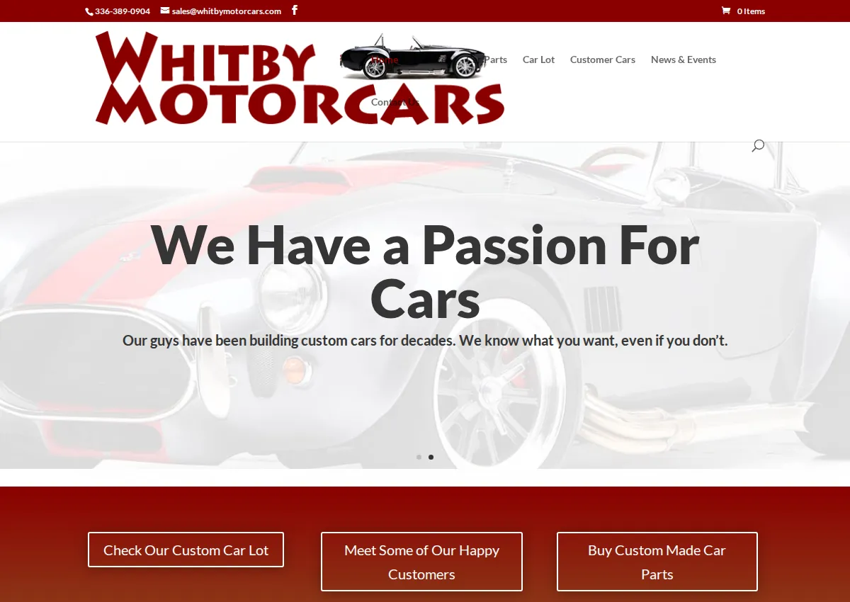 Store homepage