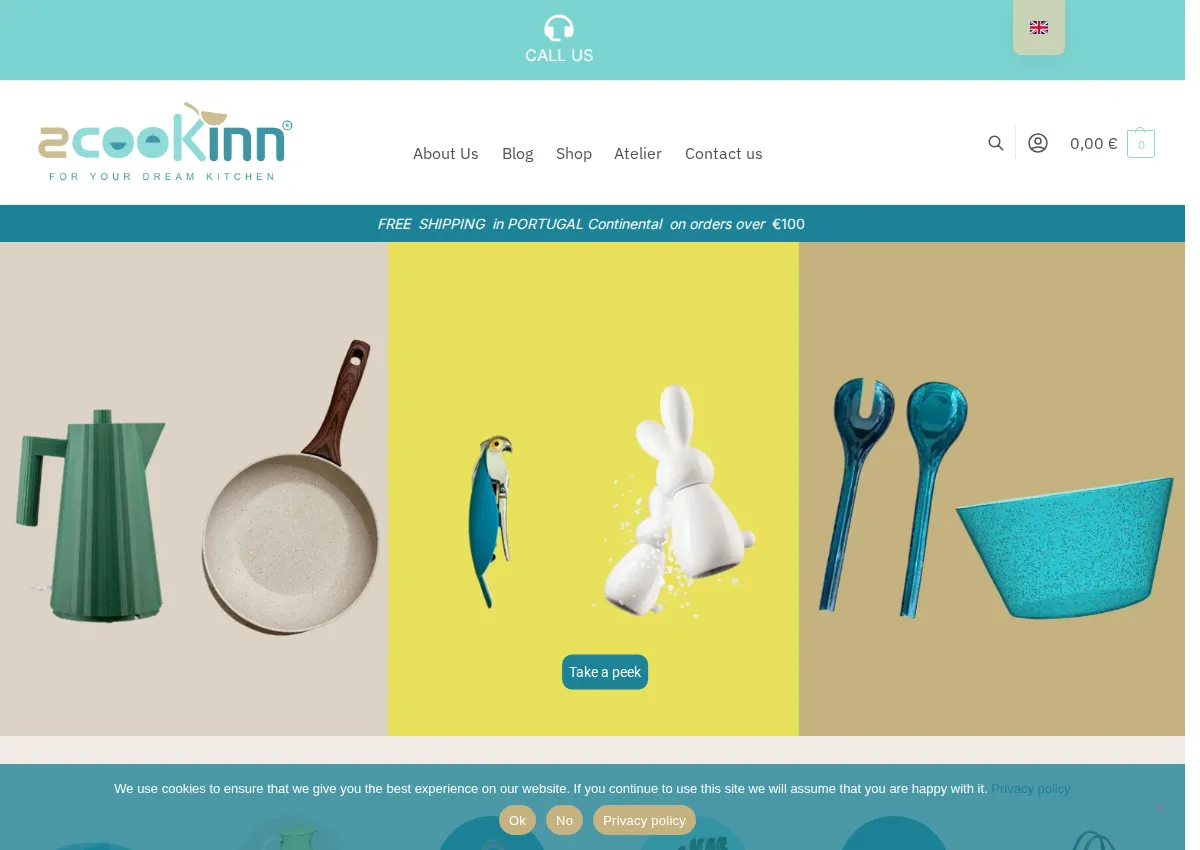 Store homepage