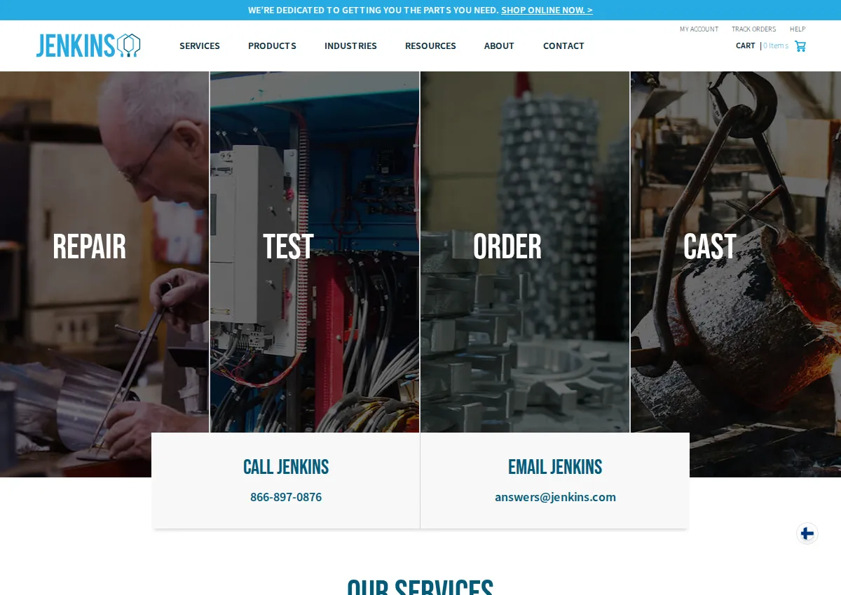 Store homepage