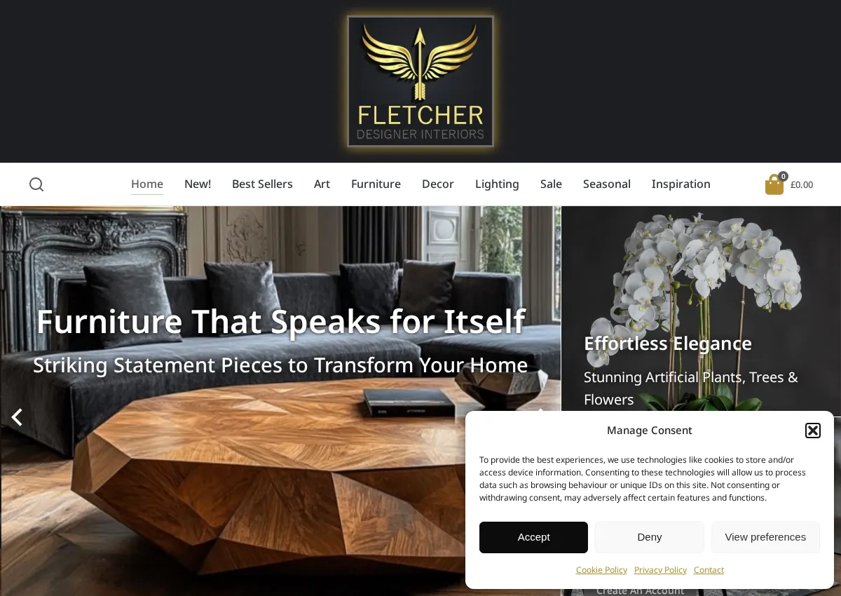 Store homepage